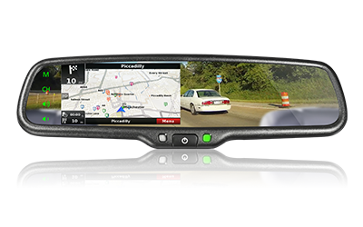 EK-043LAM rear view mirror monitor with MIRROR LINK and information synchronization